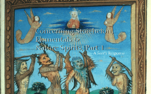 Elementals, nature spirits